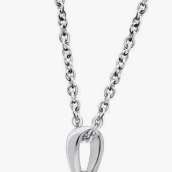 Hamsa Hand CZ Necklace in Sterling Silver - Picture 6 of 7